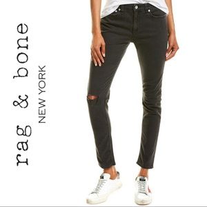 NWT RAG & BONE BLACK CATE SKINNY JEANS IN SIZE 24